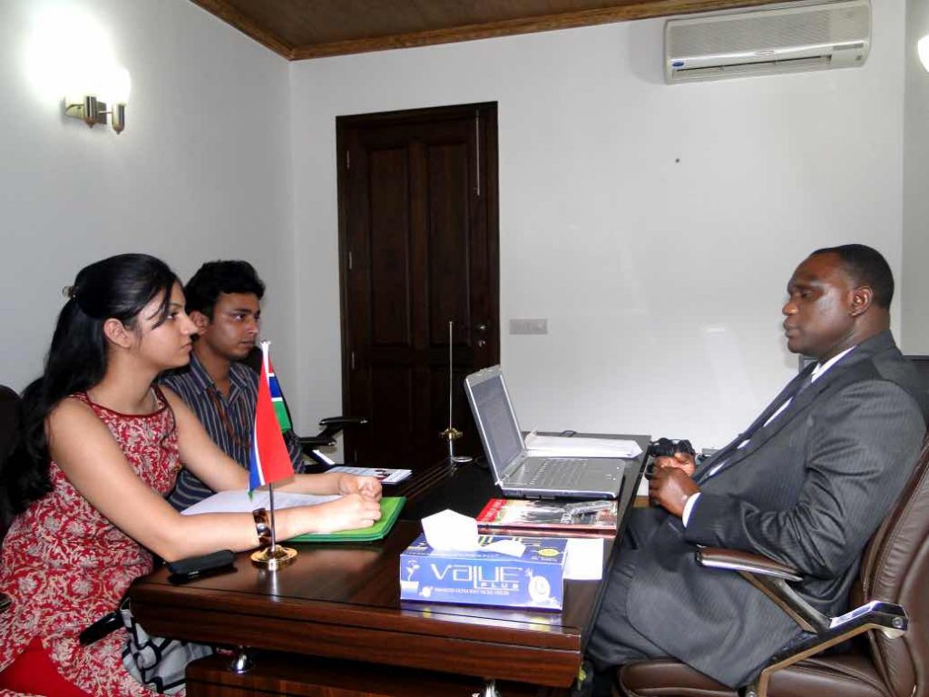 Mr. Sering Modou Njie, Deputy Head of Mission, The Gambia, July 26, 2011